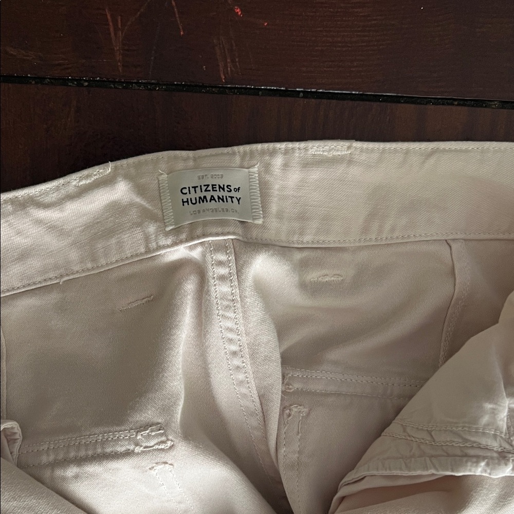 Citizens Of Humanity Cream Trousers - Picture 5 of 5